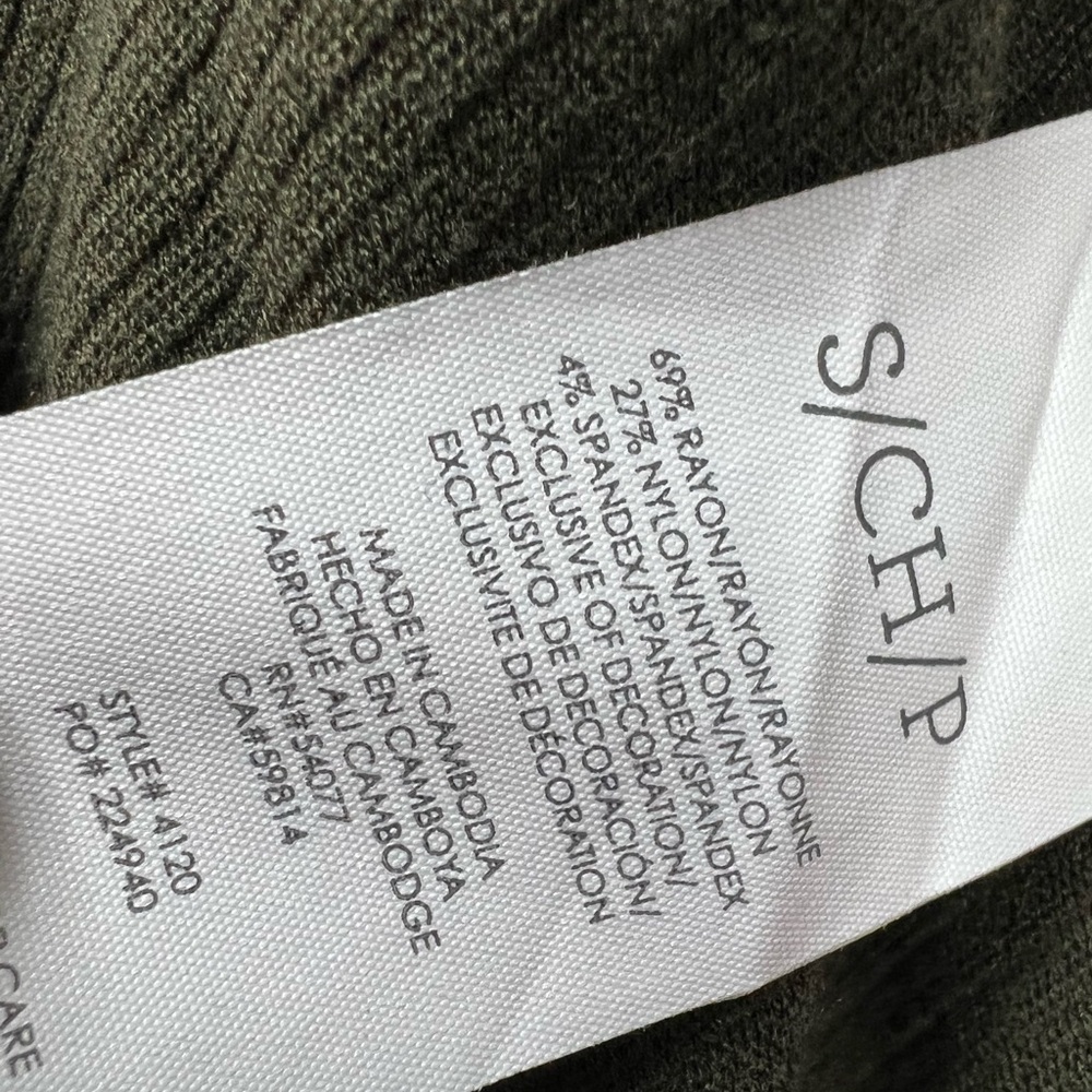 CAbi Women's Small Olive Green Academy Blazer 4120 Asymmetric Zip Stretch Jacket - Picture 5 of 7